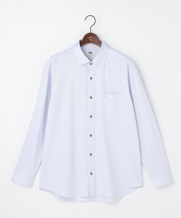 JOSEPH ABBOUD 【キングサイズ・イージーケアなジャージー素材・ストレッチ】コンパクトジャージーシャツ ライトグレー系