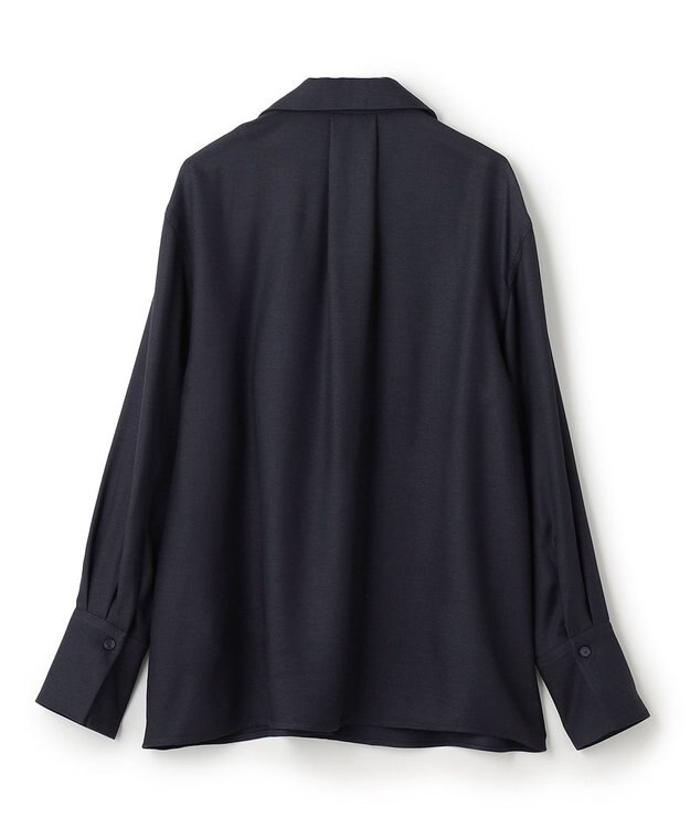 JOSEPH ビスコースツイル　ブラウス Navy