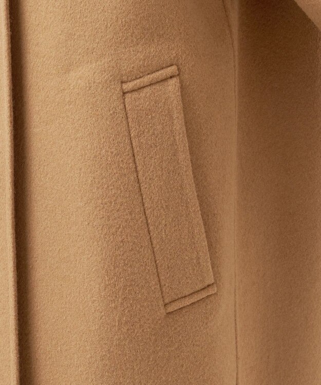 23区 S 【エステータ】ウールリバー ケープ付き コート ベージュ系