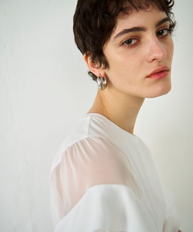 GRACE CONTINENTAL ボリュームフープピアス シルバー