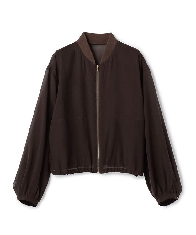 BEIGE， SERAPHIN / ライトシアーギャザー ブルゾン Bordeaux