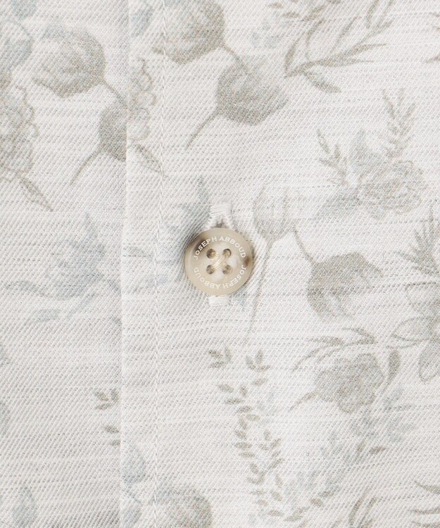 JOSEPH ABBOUD 【キングサイズ・自然な光沢感】コットンビエラフラワープリント シャツ アイボリー系5