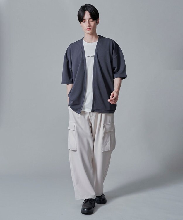 WEGO 【２点SET】アンサンブルカーディガン（5S） ブラック中濃色