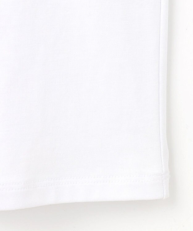 23区 L 【UVカット/洗える】CA ME PLAIT ロゴTシャツ オフ×ゴールド