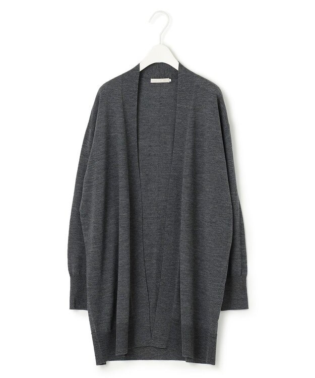 ICB 【洗える】 コンパクトウール カーディガン ライトグレー系