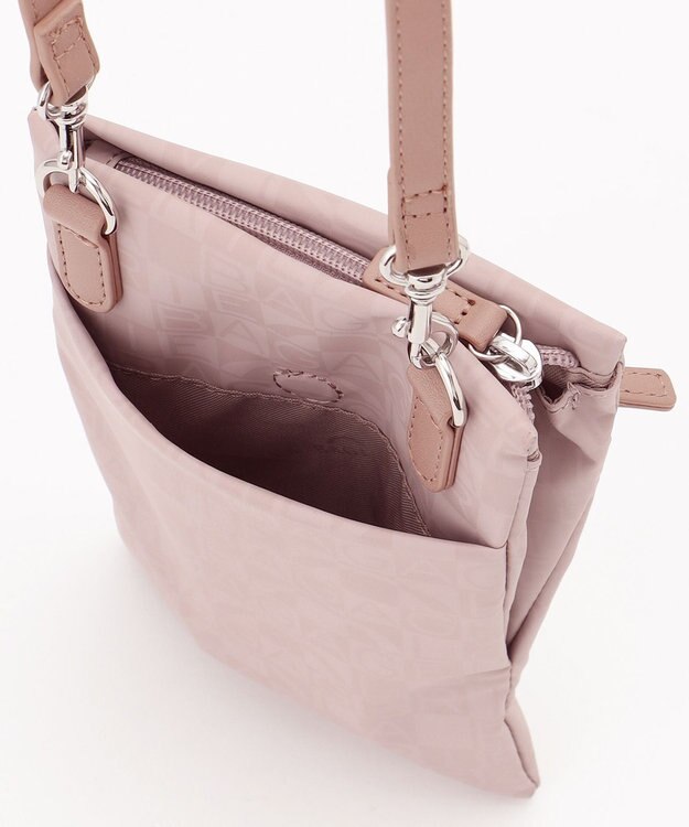 LA BAGAGERIE モノグラムデイリーミニマムポシェット ピンク