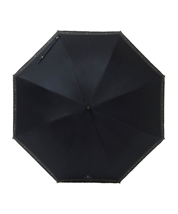 MOONBAT 【一級遮光/晴雨兼用】LANVIN en Bleu (ランバン オン ブルー) 長傘 日傘 ラメ刺繍 ピコレース ディープブルー