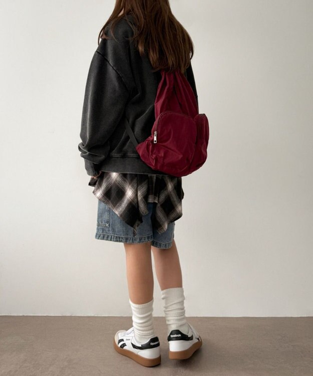 WEGO 【ユニセックス着用ITEM】ポケットデザインナップサック ワイン