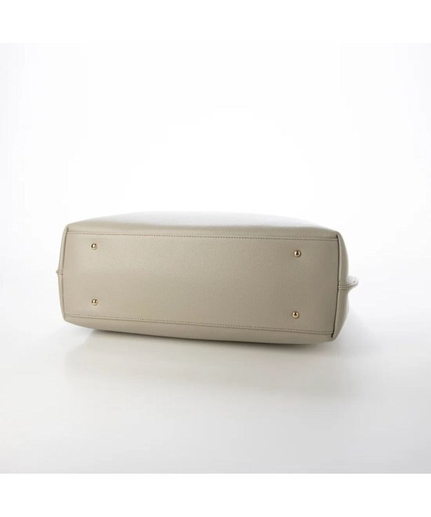 UNBILLION perche ゴートユーティリティヒネリかぶせA4トート グレーブラック