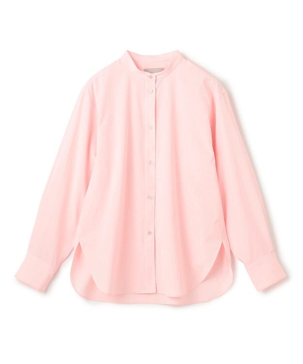 UNFILO バンドカラー コンフォートシャツ ライトピンク