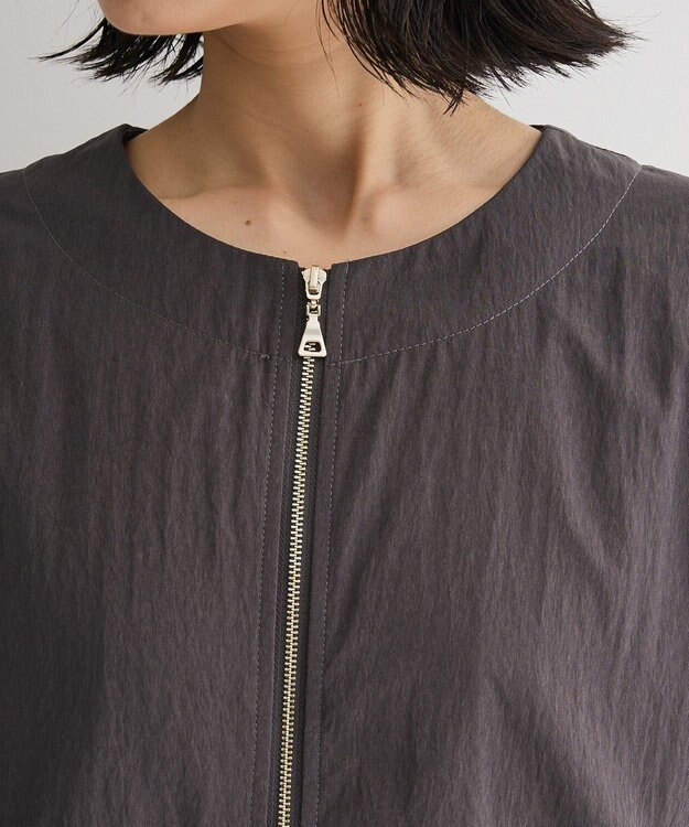 Green Parks ナイロンバルーンベスト Charcoal Gray