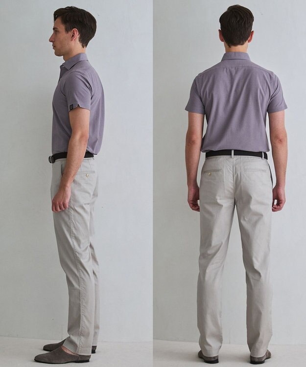 GOTAIRIKU 3年連続売上NO1/キングサイズ登場【仕事で着られる】キレイめ 鹿の子 BIZ ポロシャツ ライラック(26年新色)