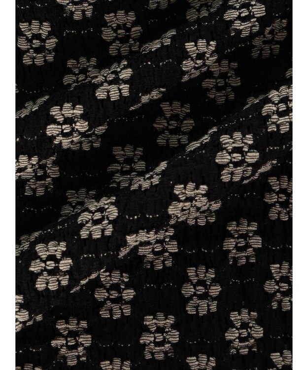 Green Parks ・Ｐｅｔｉｔ　Ｆｌｅｕｒ　フラワーレースプルオーバー White×Black