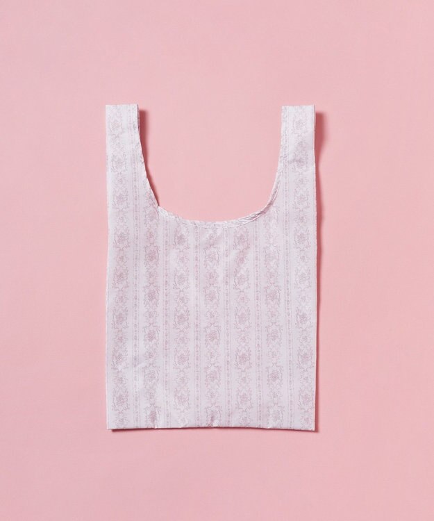Maison de FLEUR トワルドジュイ調プリントエコバッグ Grayish Pink