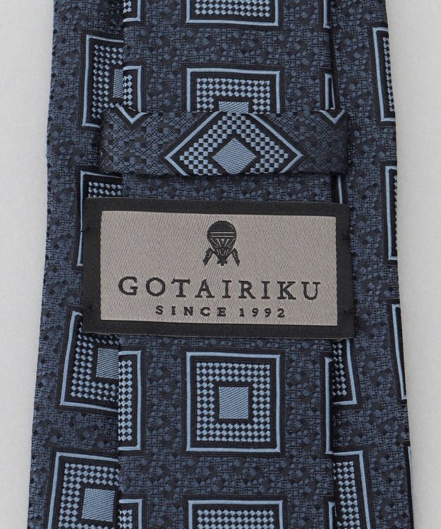 GOTAIRIKU GOTAIRIKU別注【日本製】シルク ネクタイ_総柄 サックスブルー系8
