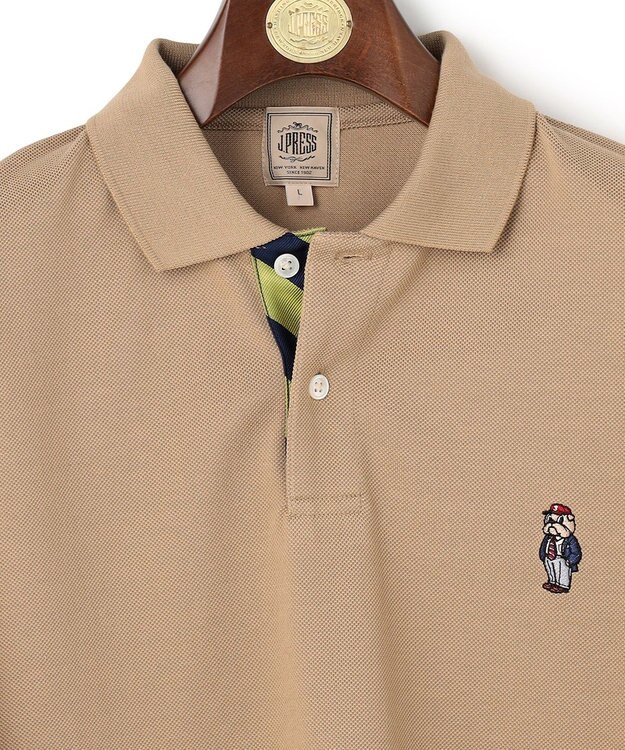J.PRESS MEN 新デザイン【BULLDOG BOY / 8色展開】カノコレジメン ポロシャツ キャメル系