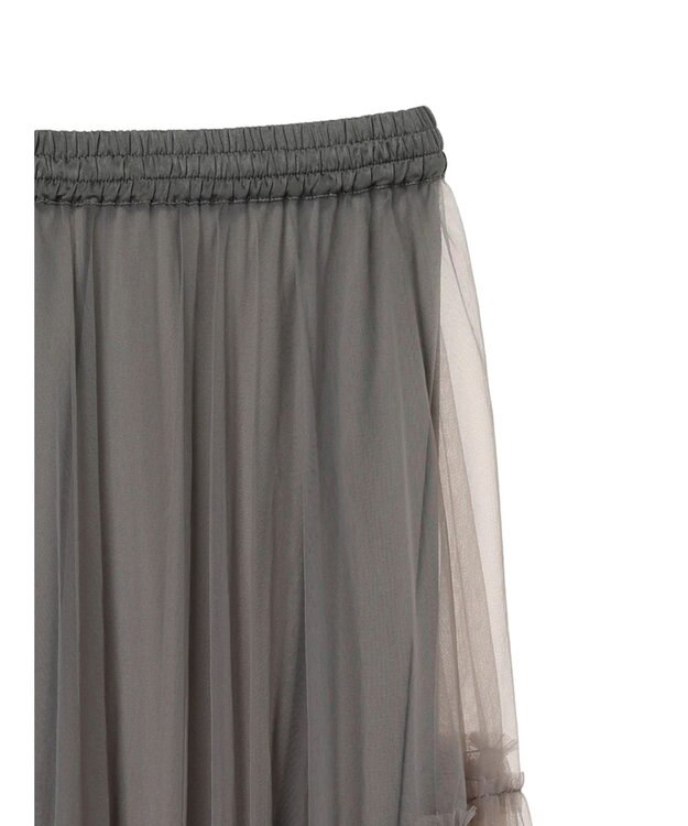 Green Parks ・ＥＬＥＮＣＡＲＥ　ＤＵＥ　２ｗａｙチュールキリカエスカート Charcoal Gray