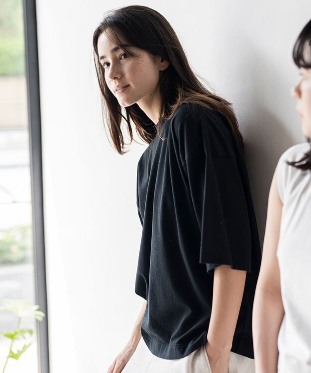 HAAG スマイルコットン FOOTBALL SHIRTS Tシャツ ブラック