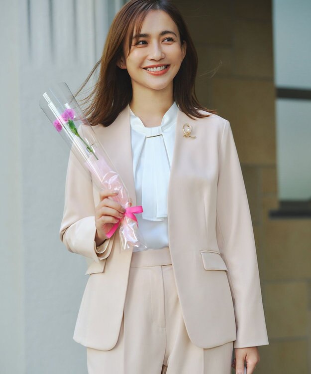 ANY SIS L 【4WAY】長袖 ボウブラウス オフ