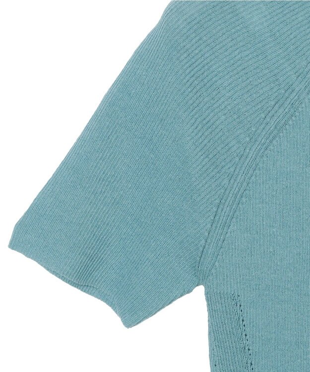 JOSEPH シアークレープ　ショートスリーブニット Chambray