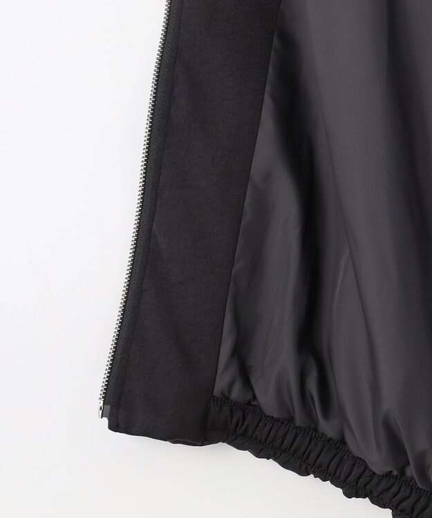 NAVE 【ReNAVE・軽量/手洗い可】ライトキルティングブルゾン ブラック系