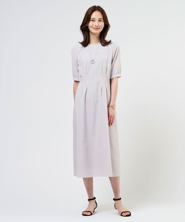 J.PRESS LADIES S 【WEB限定カラーあり】アキハ BREEZE COOL ワンピース 【WEB限定】グレージュ系