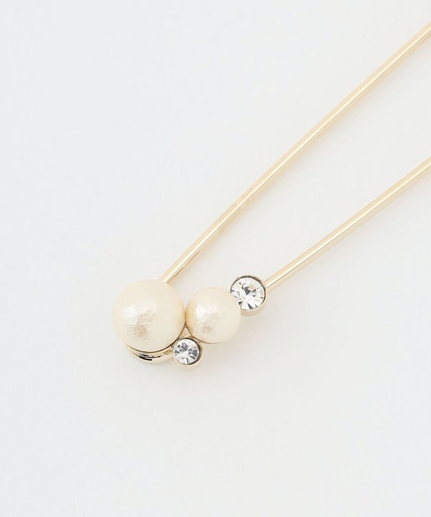 J.PRESS LADIES コットンパール キルトピン ゴールド系