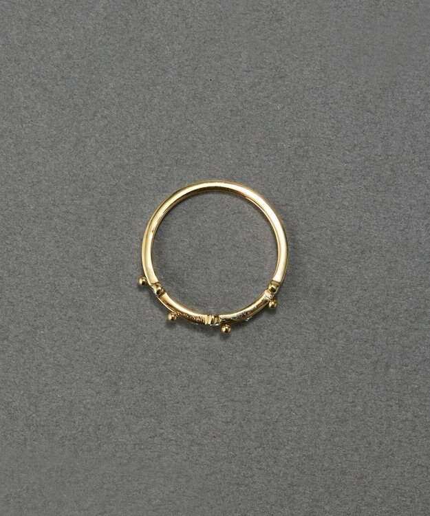 Phoebe 〈金属アレルギー対応〉ドットリング　ゴールド　ステンレス ゴールド