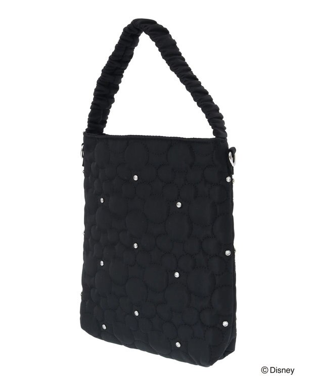 Green Parks ミッキーフレンド／キルティングビジューバッグ Black