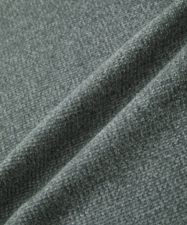 Green Parks 配色リラックスモールニットワンピース Gray