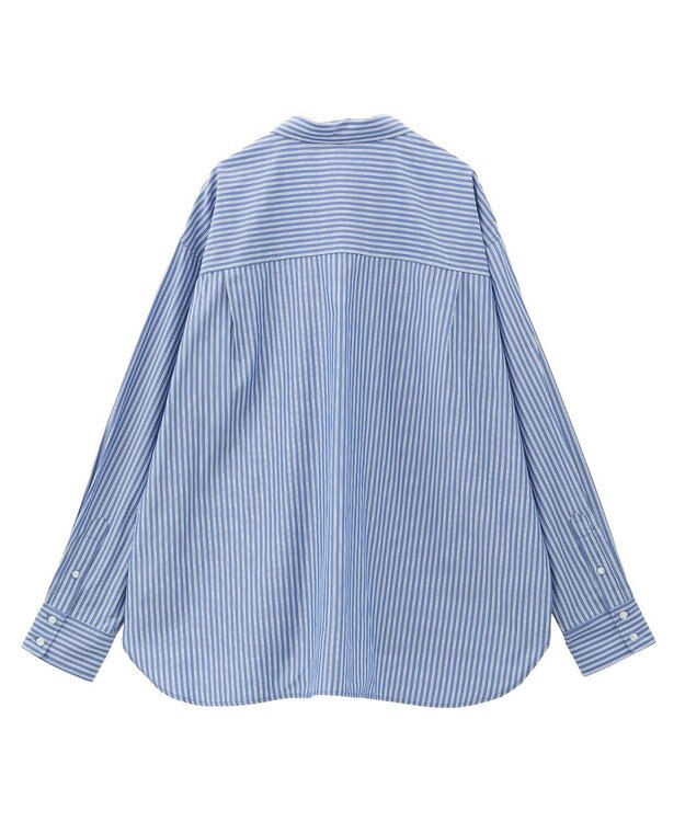 CRAFT STANDARD BOUTIQUE レギュラーカラーオーバーサイズシャツ Blue