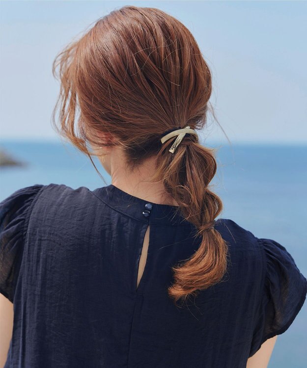 Tiaclasse クロスモチーフヘアゴム ゴールド