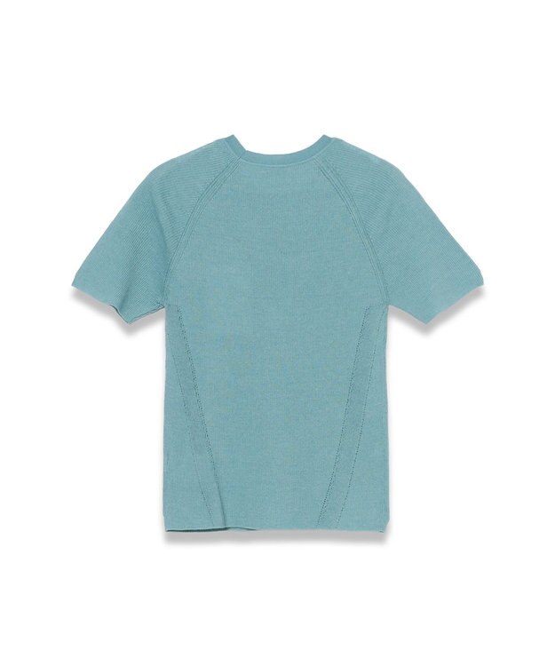 JOSEPH シアークレープ　ショートスリーブニット Chambray
