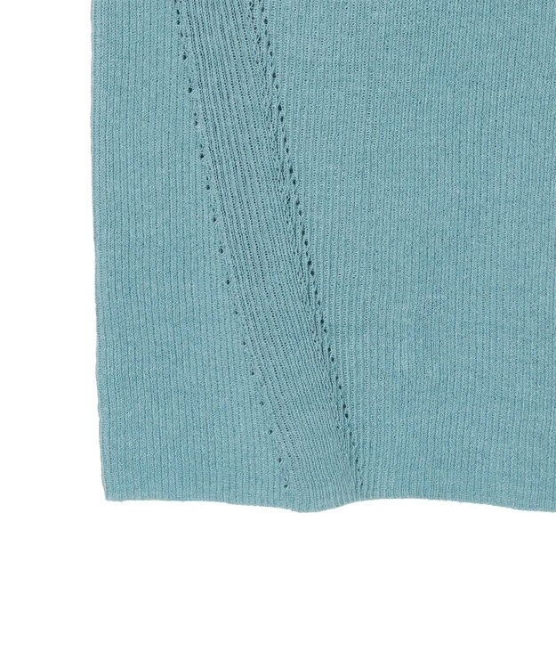 JOSEPH シアークレープ　ショートスリーブニット Chambray