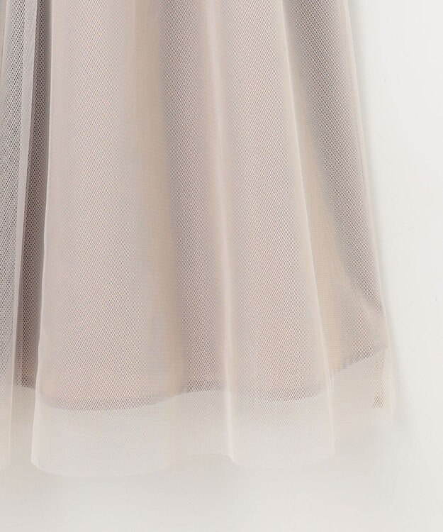 組曲 S ギャザーチュール ドラマティック スカート ピンクベージュ系