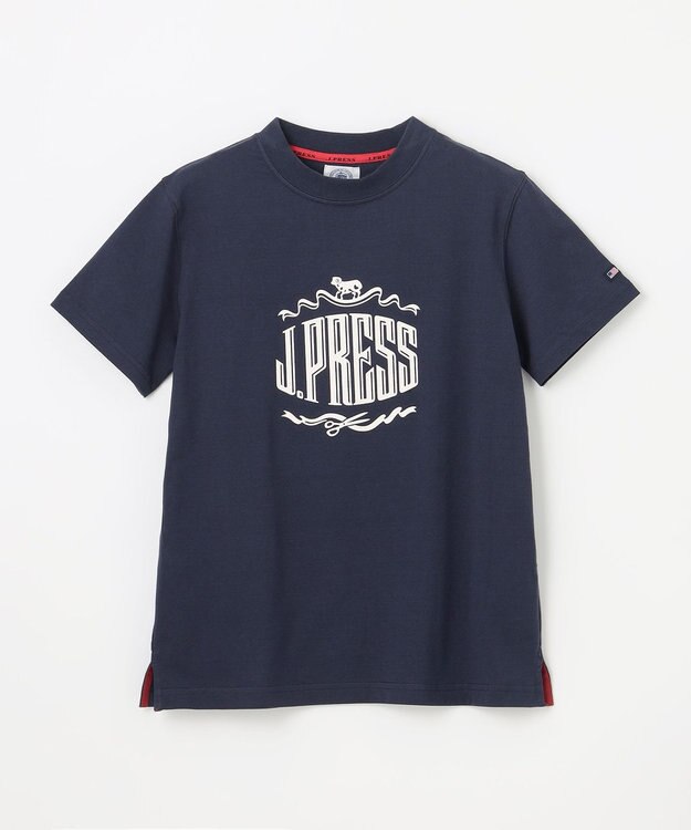 J.PRESS KIDS 【140-170cm】 50/2天竺ロゴＴシャツ ネイビー