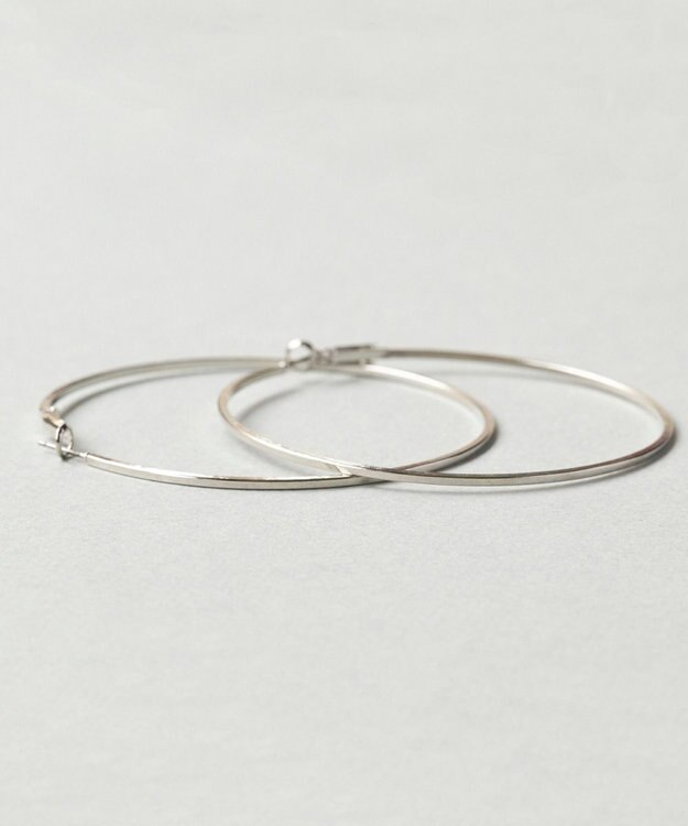 Phoebe ビッグサークルフープピアス  シルバー シルバー