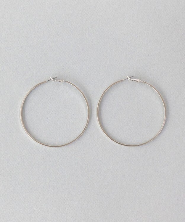 Phoebe ビッグサークルフープピアス  シルバー シルバー