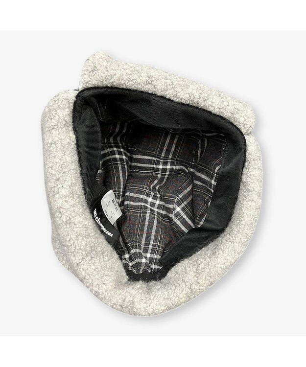 林八百吉商店 un chapeau オリジナルボアアビエイター グレー