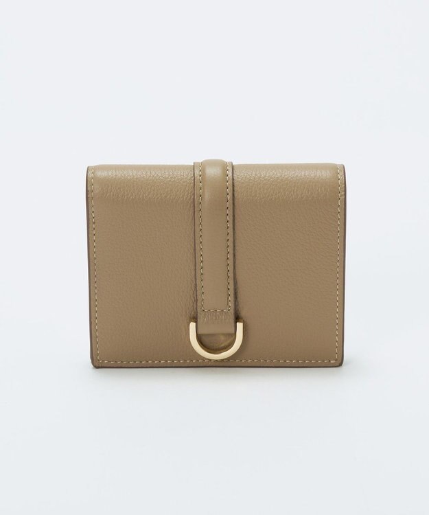 TOPKAPI 【TREASURE TOPKAPI】ソフトレザー ベルトデザイン 二つ折り財布 グレージュ