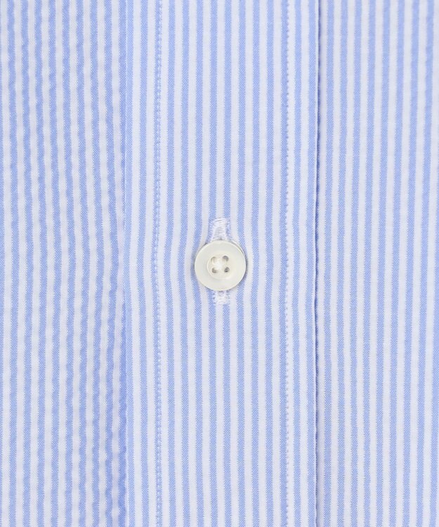 J.PRESS MEN 【新素材 / 高通気性 / 軽量 / イージーケア / 撥水】【BEAT HEAT SYSTEM】半袖シャツ / B.D. サックスブルー系1