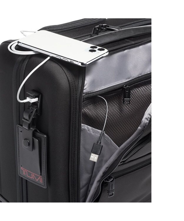 TUMI TUMI Alpha スモール・コンパクト・4ウィール・ブリーフ スーツケース（機内持ち込みサイズ） BLACK