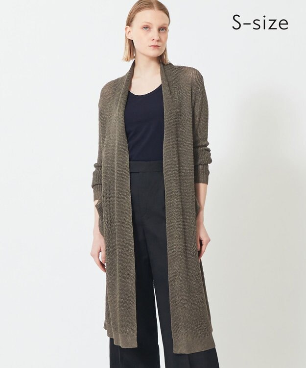 BEIGE， 【S-size】OPTICAL / ロングカーディガン Khaki