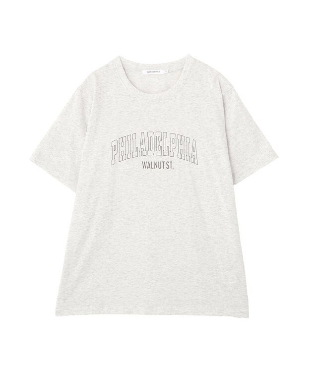 AMERICAN HOLIC 【マルチ機能】カレッジロゴＴシャツ Gray Mixture
