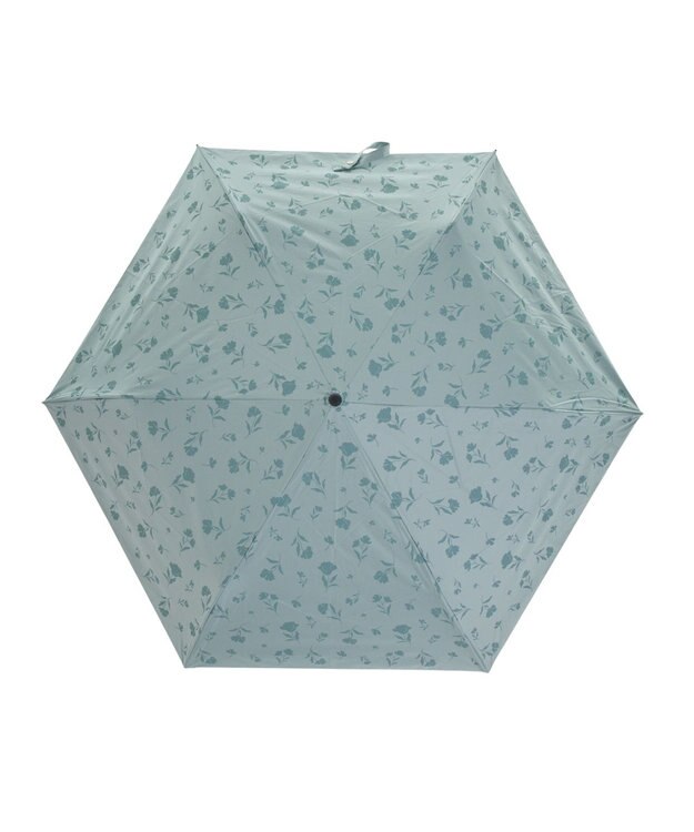 MOONBAT 晴雨兼用日傘 折りたたみ傘 ボタニカル／遮光 遮熱 UV ライトグリーン