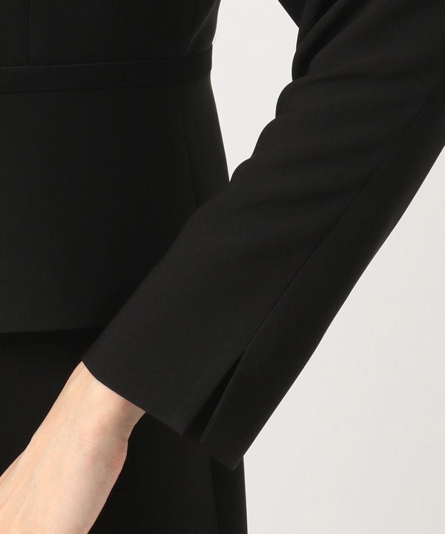 自由区 FORMAL 【襟華やか】エレガント ジャケット＋ワンピース ブラック系