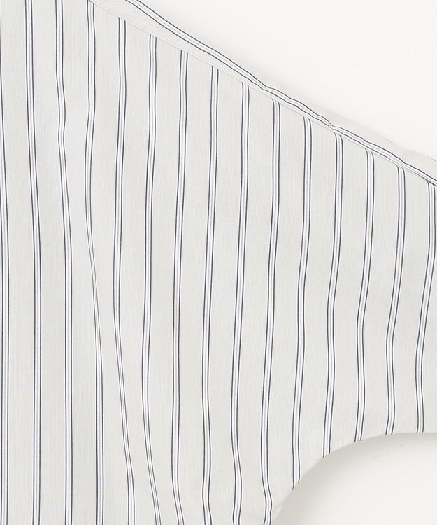 ANY L 【UVカット/抗菌防臭/速乾/手洗い可】エニィファンクション ストライプドルマンシャツ ブルーストライプ