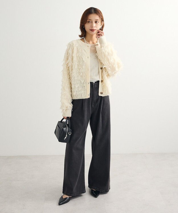 Green Parks シアークラッシュプルオーバー Ivory