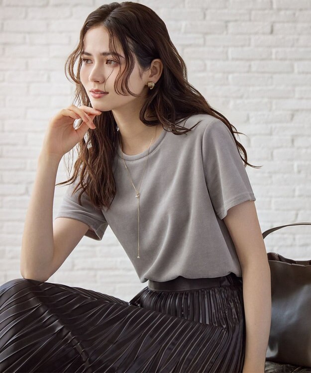 23区 アコヤパール ラリエット ネックレス ゴールド系