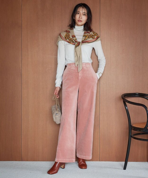 23区 ベルトandビット柄 ストール ベージュ系